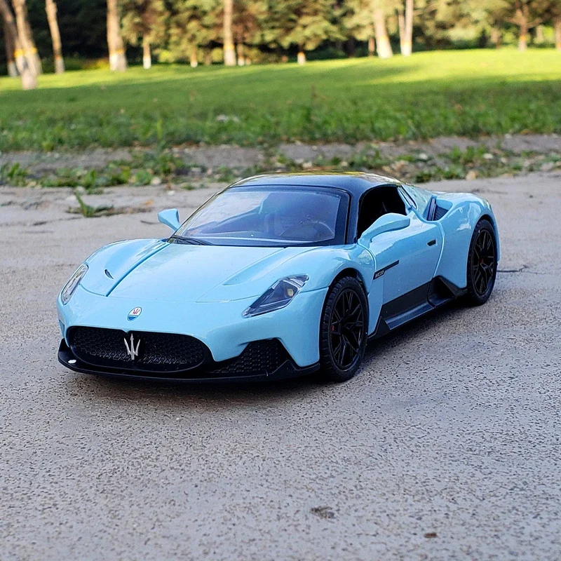 1:22 Maserati MC20 Sport voiture alliage modèle voiture moulé sous pression en métal échelle Collection véhicule modèle son jouet voiture cadeau pour les enfants A577 F