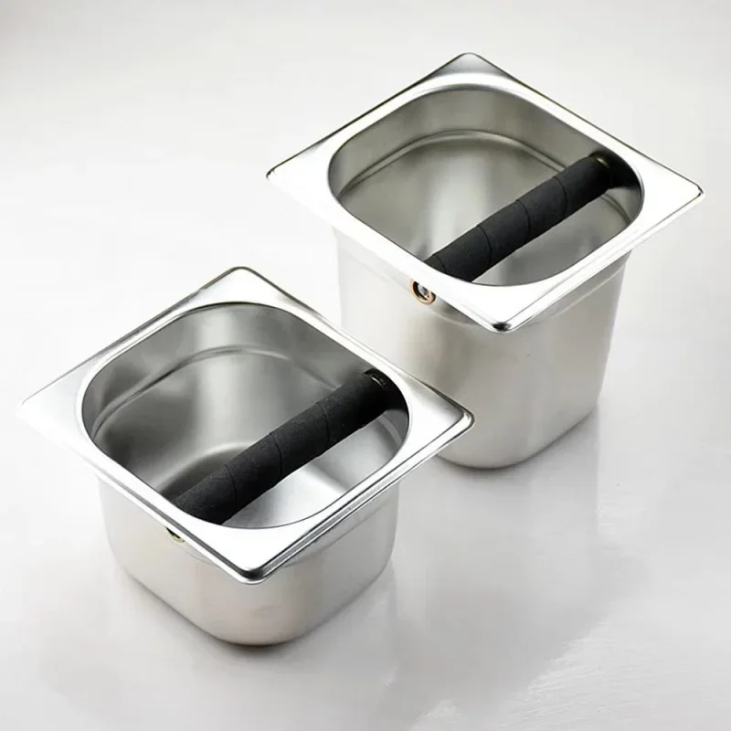

Ведро для кофейной гущи из нержавеющей стали, итальянский стиль, коробка для кофемашины большой емкости, коробка для гущи, коробка для специальных гуш для кафе