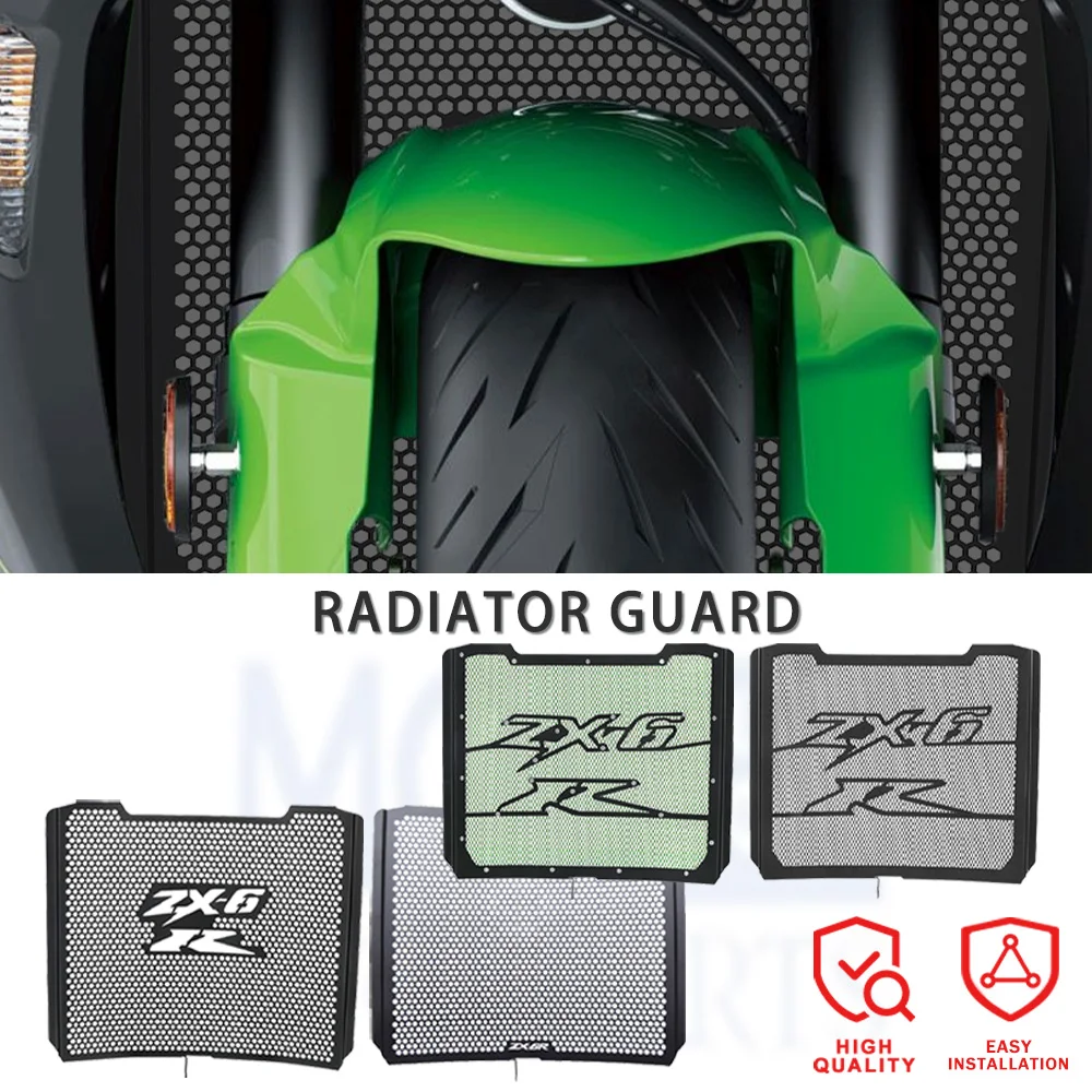

2026 2025 Motorcycles Accessories Radiator Grille Guard Cover FOR KAWASAKI ZX6R Ninja ZX-6R ZX636 / KTR ZX6R Performance 2024