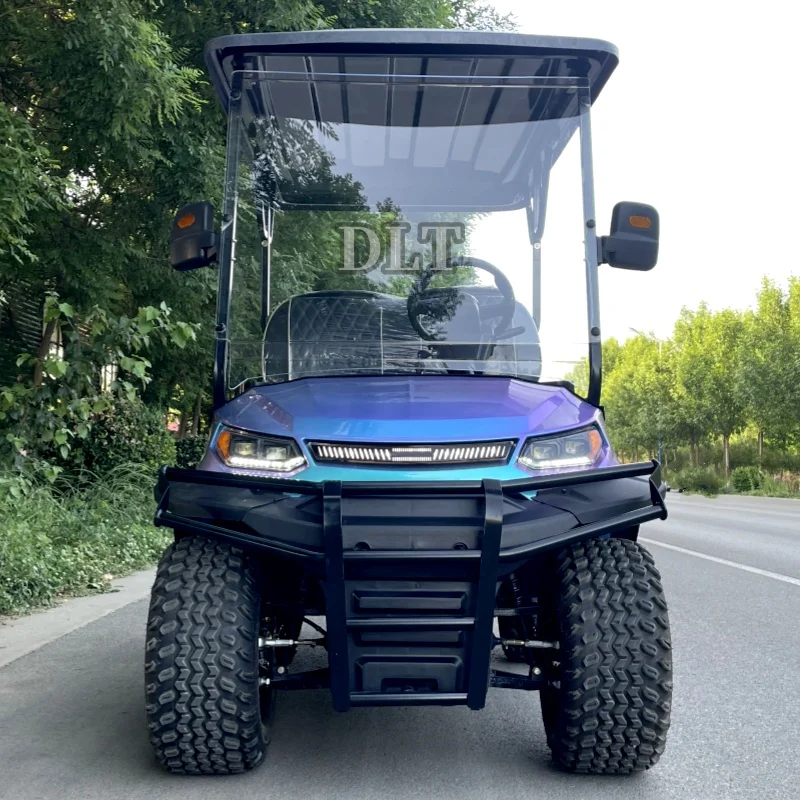 Coche eléctrico plegable de alta calidad con batería de litio, carrito de Golf todoterreno para caza, 4 asientos, modelo clásico