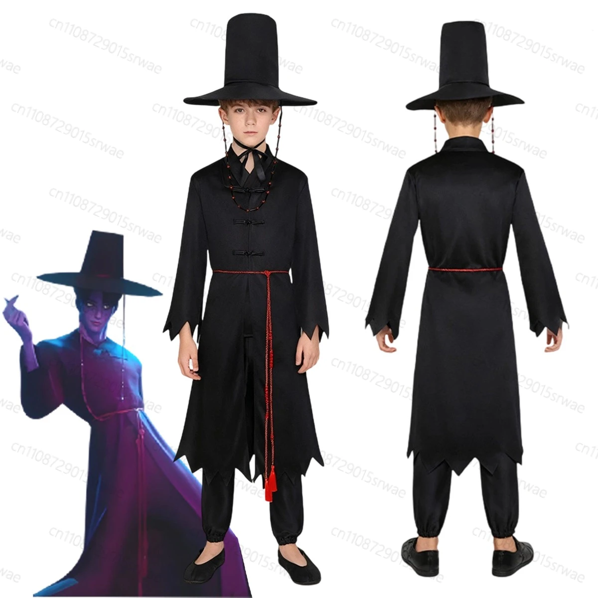 

Halloween Carnival Party Uniform Prop Kids Set Anime Movie KPOP Saja Boys Cosplay Costume Anime Cosplay Clothes