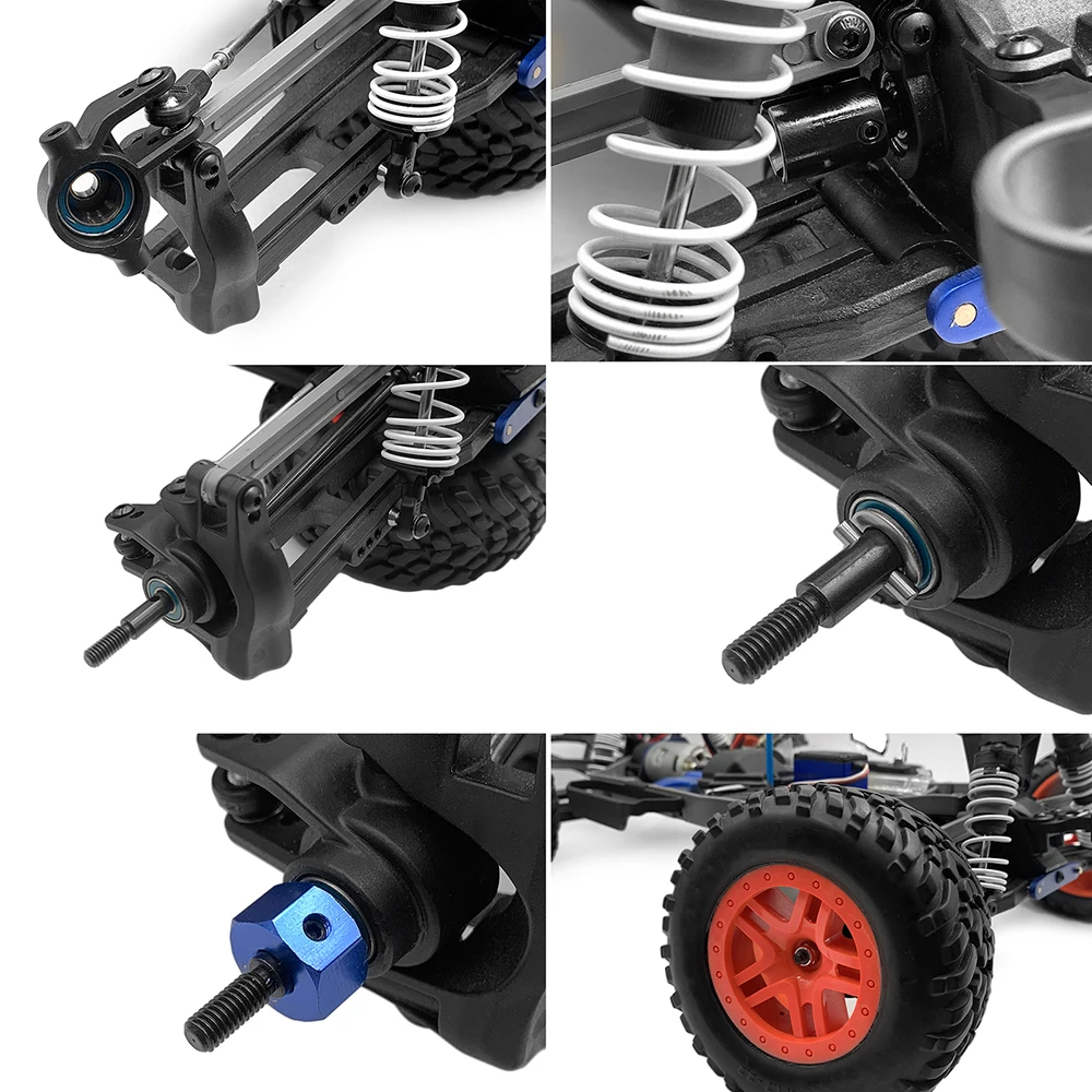 Mibidao 4 pcs Stahl vorne & hinten Antriebswelle cvd für Schrägstrich 2wd rc Kurzkurs LKW Auto Upgrade Teile