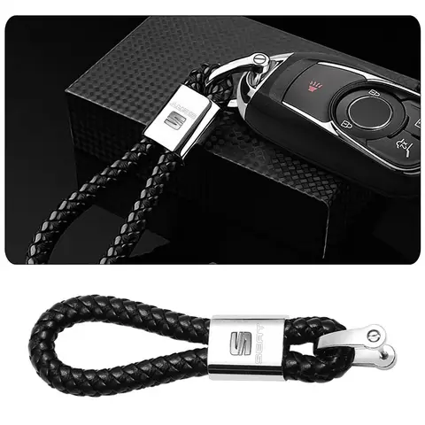 가죽 자동차 엠블럼 키링 장식 - 좌석 Leon ST FR CUPRA Leon MK3 MK2 MK1 해치백 5F, Ibiza 3 6J 6L 1 엠블럼 | 키링 | 해치백