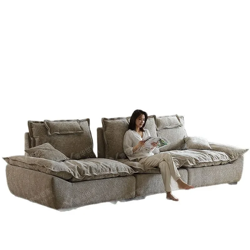 for Auckland Sailing Sofa Chenier Italian Living Room Down Super Deep Sitting Wide Movable Backrest Fabric