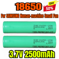 18650 Lithium Battery 2500mAh Power Lithium Battery Electric Tool None Rechargeable Battery for SAMSUNG Human-machine Small Fan