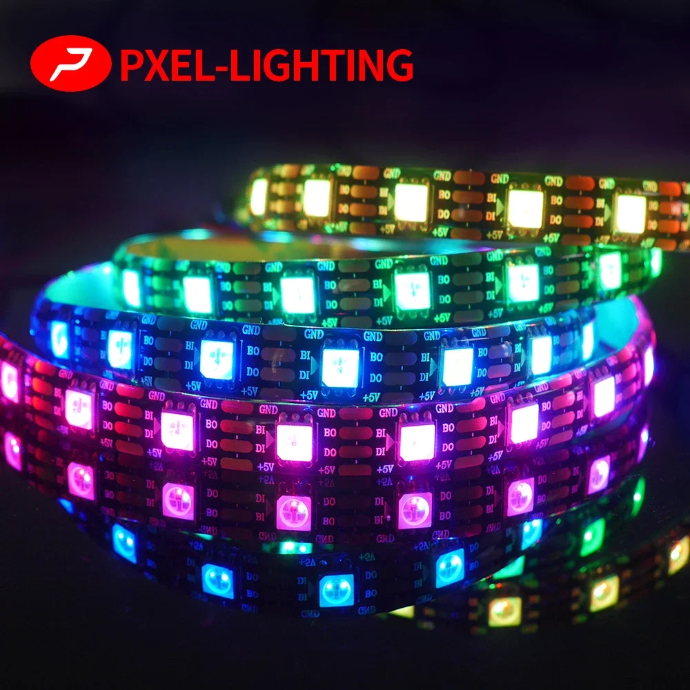 WS2812B WS2815 WS2811 RGB LED Strip Individually Addressable 30/60/144pixels/Leds/M SMD5050 TV Tape Light IP30/65/67 DC5V DC12V