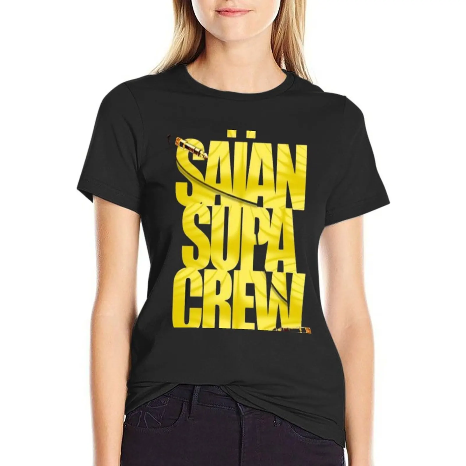 

saian supa crew T-Shirt summer clothes lady clothes quick-drying aesthetic clothes Women t shirt