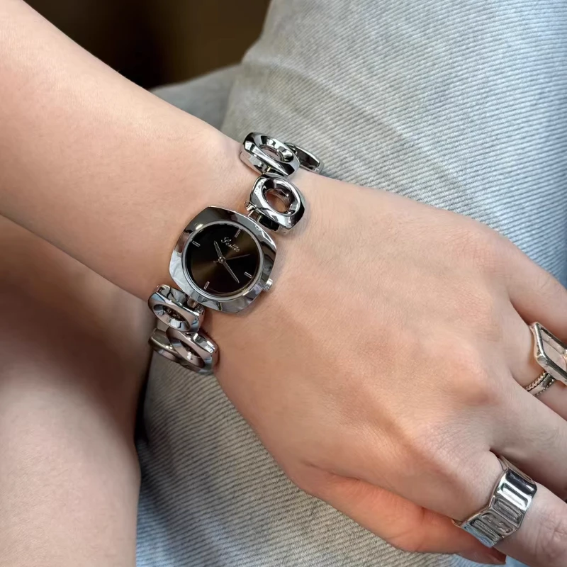 New Elegant Fashion Ladies Watch Simple Trend Classic Automatic Waterproof Women's Watch Steel Belt Quartz Watch Birthday Gift