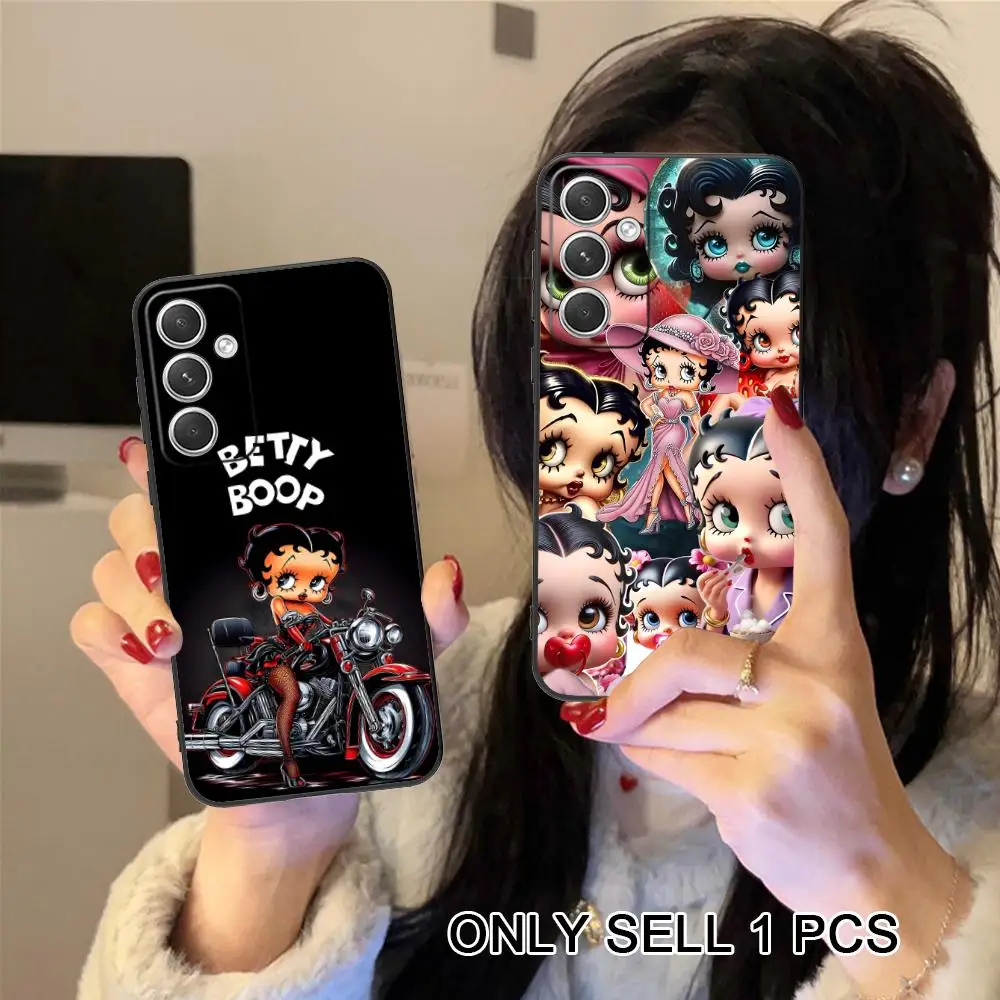 Cute B-Bettys Phone Case for Samsung Galaxy S26 S25 S24 S23 S22 S21 S20 Note20 Plus FE Ultra Soft TPU Shockproof Cover