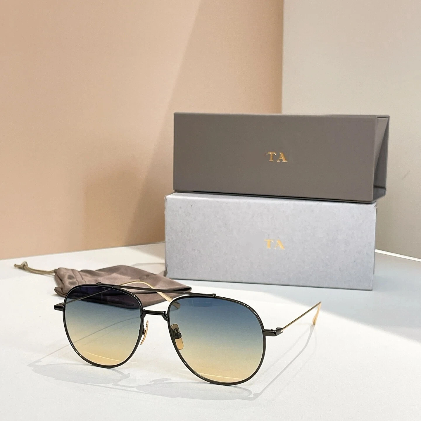 

New For DIYTA DT ARTOA 79 Premium Oval Alloy Frame Womens Sunglasses Popular Luxury Designer Vintage Men's Sun Glasses With Box