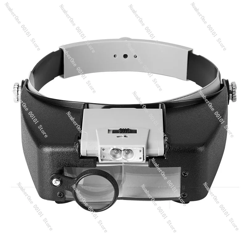 Head mounted circuit board repair microscope LED light high magnifying glass