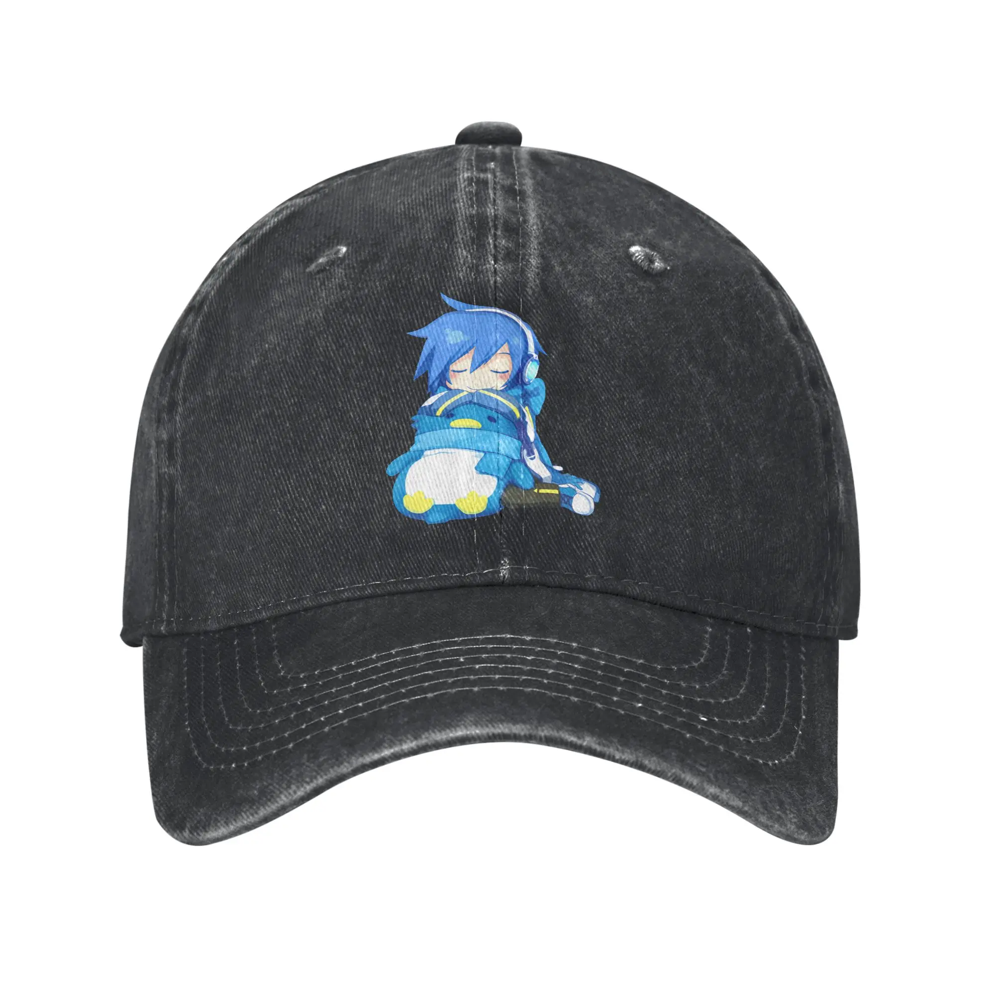 vocaloid-kaito-ファッションベースボールキャップ-スポーツウェア-ゴルフキャップ-日常着用ゴルフキャップ