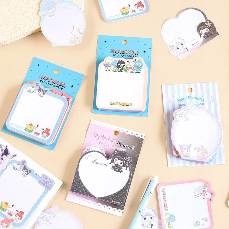 

12 шт./лот Sanrio Kuromi Melody Cinnamoroll блокнот креативный канцелярский блокнот N Times закладка школьные принадлежности