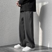 Men Denim Overalls Baggy Trouser Fashion Men's Wide Leg Denim Pants for Streetwear Style Outdoor Travel Wide Leg Pants for Men