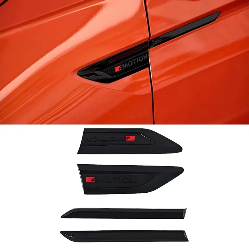 For Volkswagen VW Tiguan 2017 2018 2019 2020 2021 MK2 Accessories ABS Plastic Side Wing Fender Emblem Badge Stickers Cover Trim