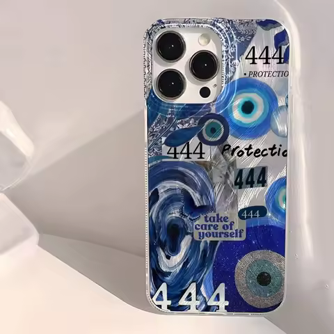 Evil Eye Butterfly Collage Print for Samsung Galaxy S25 S24 S23 S22 S21 Ultra Plus A34 A35 A50 A51 A52 A53 A54 A55 Shiny Cover