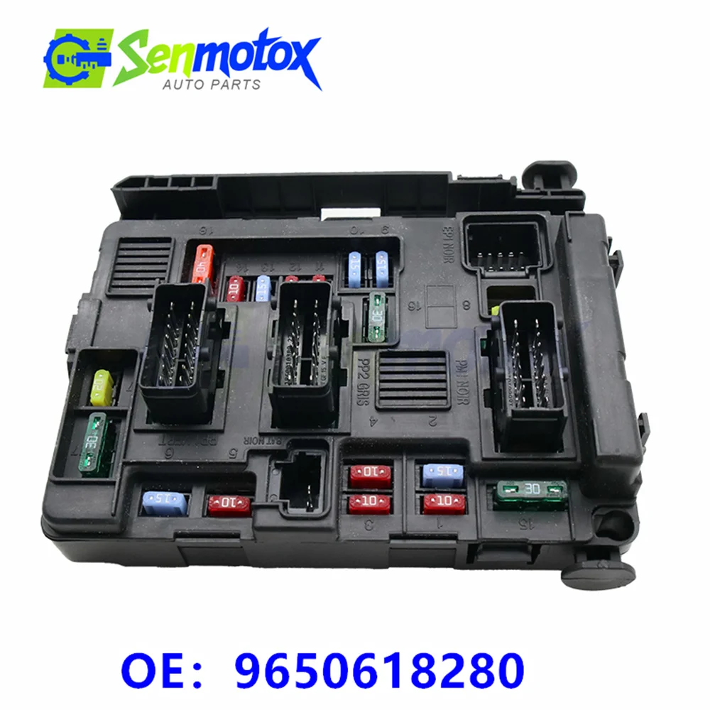 Bloco de Fusíveis 9643537880 compatível com 9650618280 para C3 C5 C8 206 307 406 807 Peugeot Citroen Berlingo Picasso C2 BSM B3 U118470003