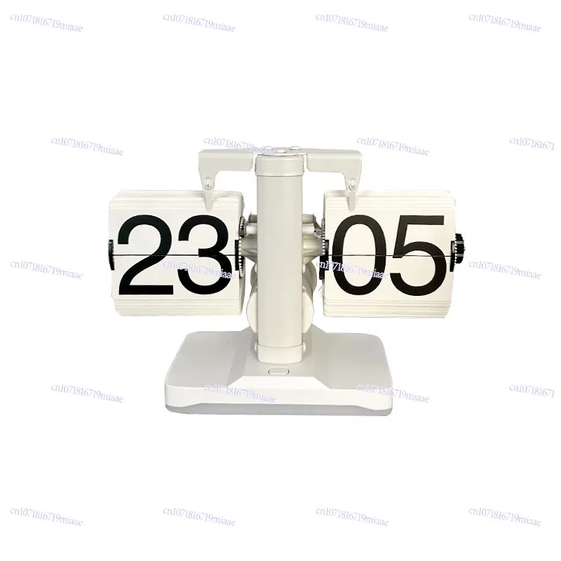 

Creative page turning clock with ambient light light luxury simple desk clock night light decorative