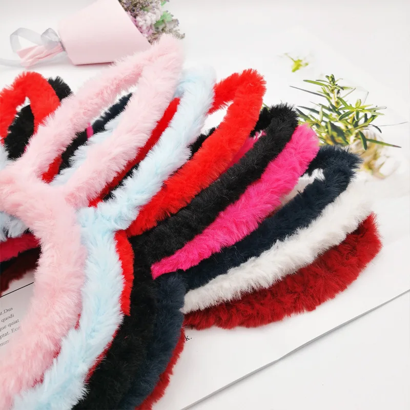 Diadema de orejas de conejo de felpa para niños y niñas, diadema de oreja de conejo para adultos, disfraz de vestido de lujo, diadema para fiesta de