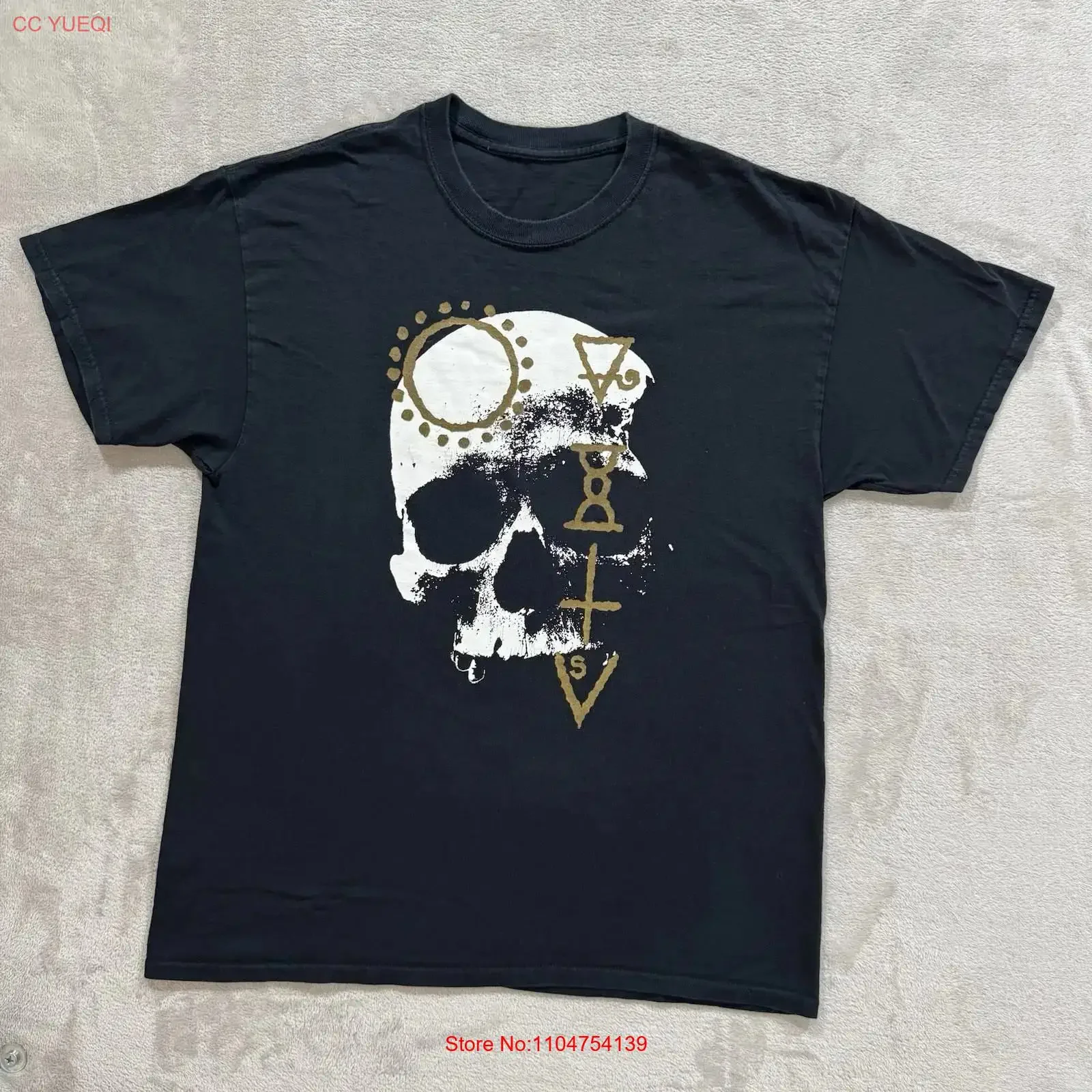 Vintage Early Graves T Shirt Mens Medium Black 2000s Skull Hardcore Metal vintage Washed Versatile fashion Stylish Soft