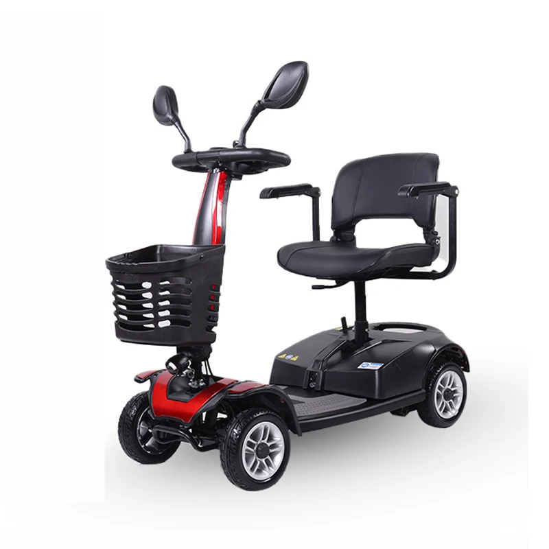 

Travel 4 Wheels Elderly Electric Scooter Disabled Handicapped Folding Mobility Scooter For Seniors