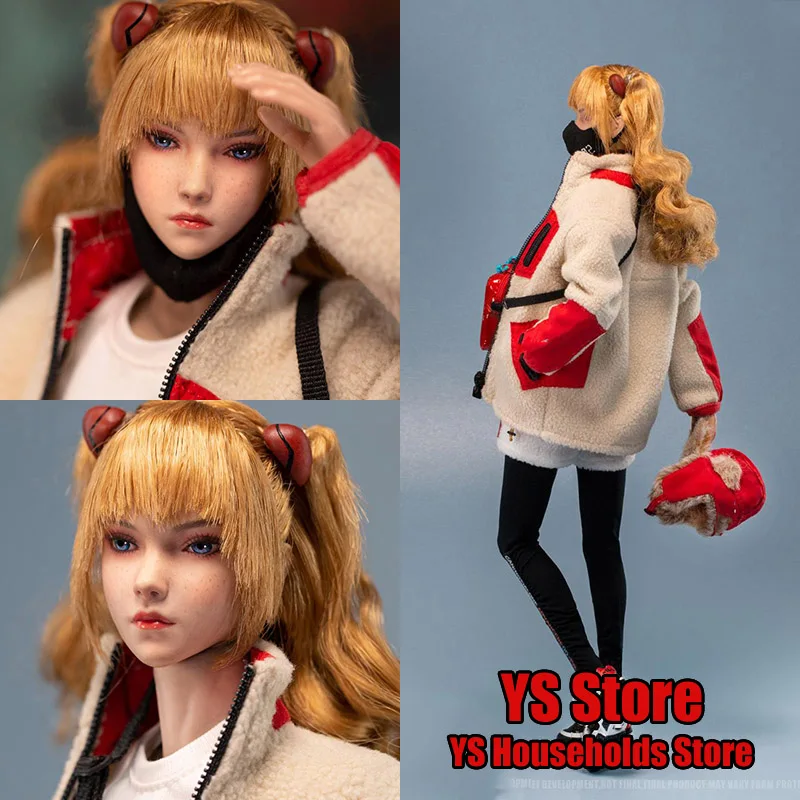 In Stock BOXSTUDIO B0X-003 1/6  Asuka Cute Female Soldier Model Moveable Dolls Japanese Anime Original Simulation 12