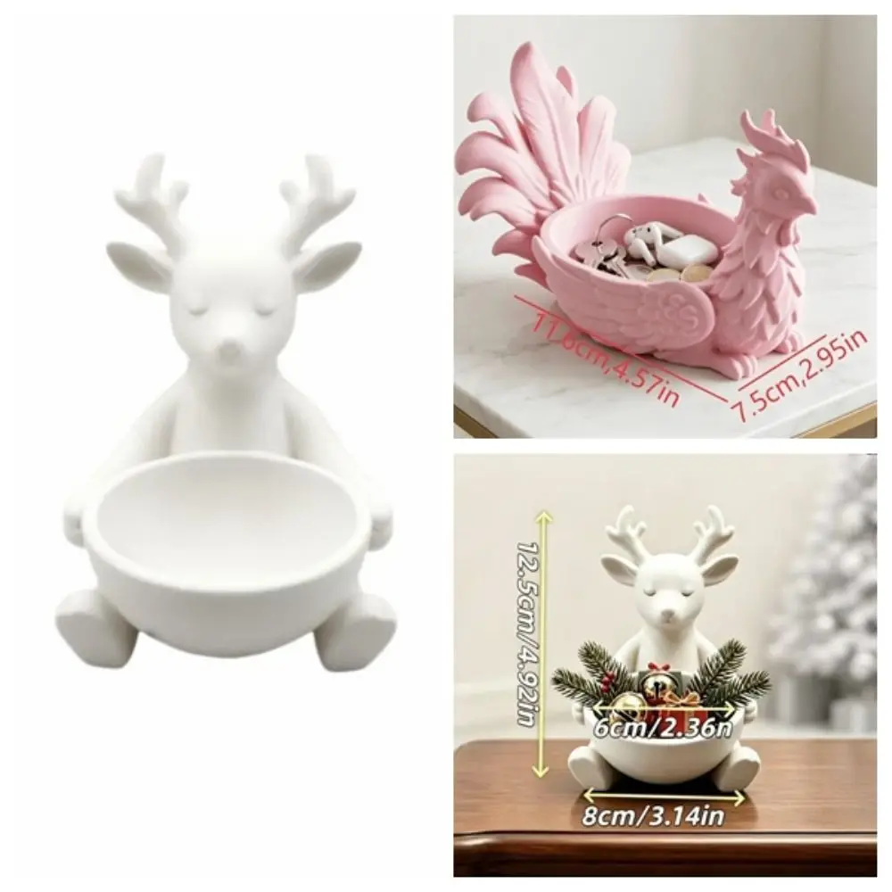 Gifts Deer Jewelry Storage Box Phoenix 3D Printed Desktop Organizer Home Decor Christmas Ornaments Desk Accessory 6