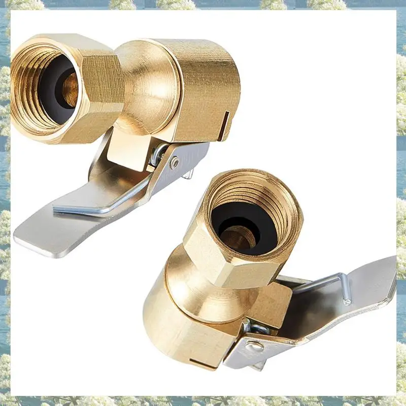 

Best Of 2025-30 Pieces Brass Air Chuck Open Flow Straight Tire Chuck With Clip For Tire Inflator Gauge Compressor Accessories