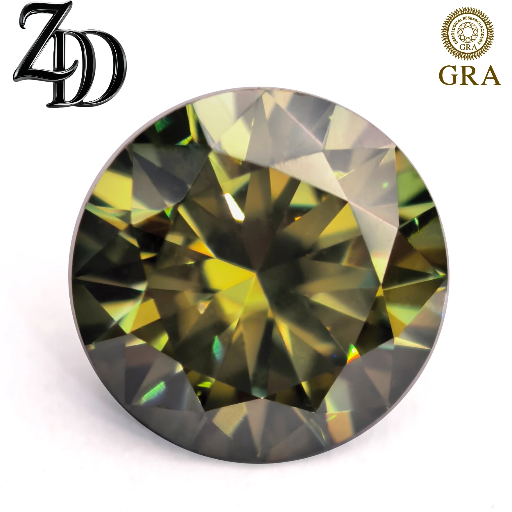 

Новый оливково-зеленый муассанит (имитация бриллианта) VVS1 с сертификатом GRA, прошедший проверку на алмазном тестере, для изготовления ювелирных изделий