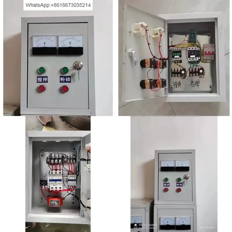 1PC for Feed Machine Mixer Pulverizer Special Distribution Box with Switch Start Switch and Motor Protection Device