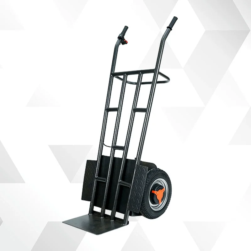 Two Wheel Hand Trolley Warehouse Transport Cart Logistics Moving Cargo Handling Utility Truck For Daily Goods Transportation