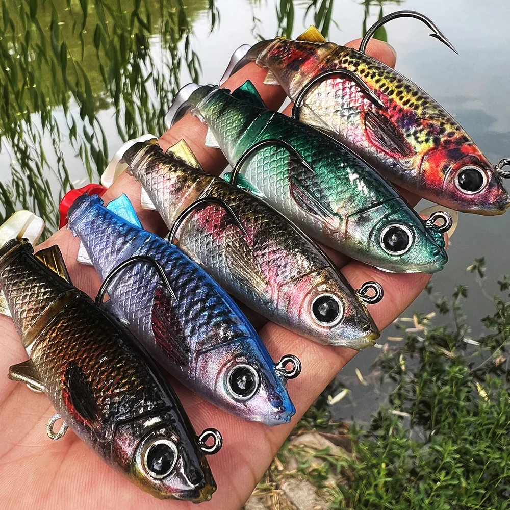 SwimBaits Fishing Lure Saltedwater Freshwater Artificial lures Glidebait Swimbait Sinking Wobbler For Bass Pike 8-26G 5colors