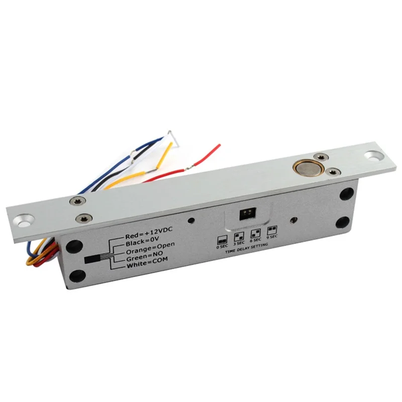 ABGI-Adjustable Time Delay Electric Mortise Lock DC12V Fail Safe Or Fail Secure Electronic Mortise Lock For Access Control - Image 3