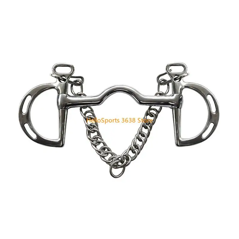 

A52F удобная латунная мундштука для лошадей гладкая конструкция из нержавеющей стали легко чисто для ежедневной езды на