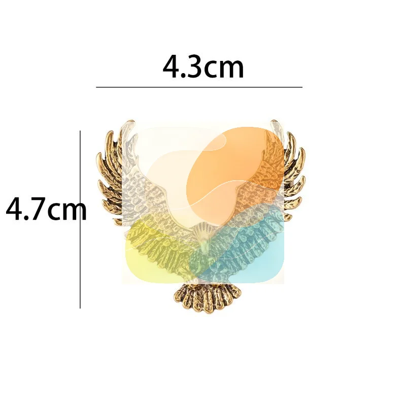 Personalized Creative Eagle Brooch 1Pc Retro Exquisite Badge Fashion Clothing Pin for Father's Day Gift