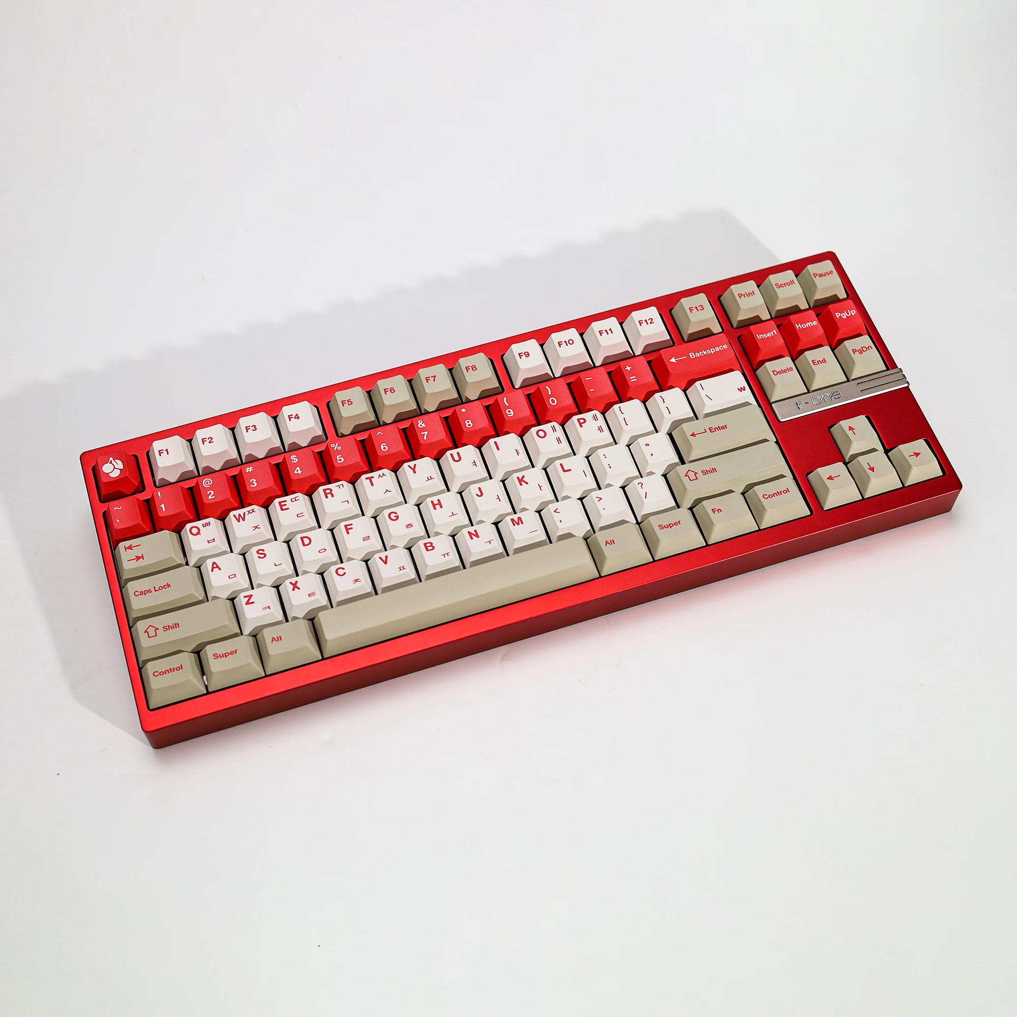 KBDiy Koreanische Tastenkappen Retro GMK Red Alert Cherry Profile PBT Ailce Tastenkappen Maßgefertigt für 60% Gaming Mechanische Tastatur KIT Tastenkappen – Detail 7