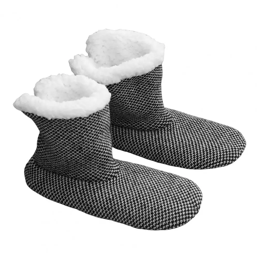 

Soft Velvet Socks Cozy Fleece-lined Slipper Socks for Women Warm Winter Indoor Christmas Socks Soft Non-slip Fuzzy Floor