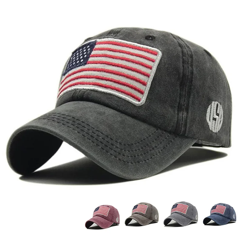 USA American Flag Patch Hat Military Tactical Operator Detachable Baseball Cap