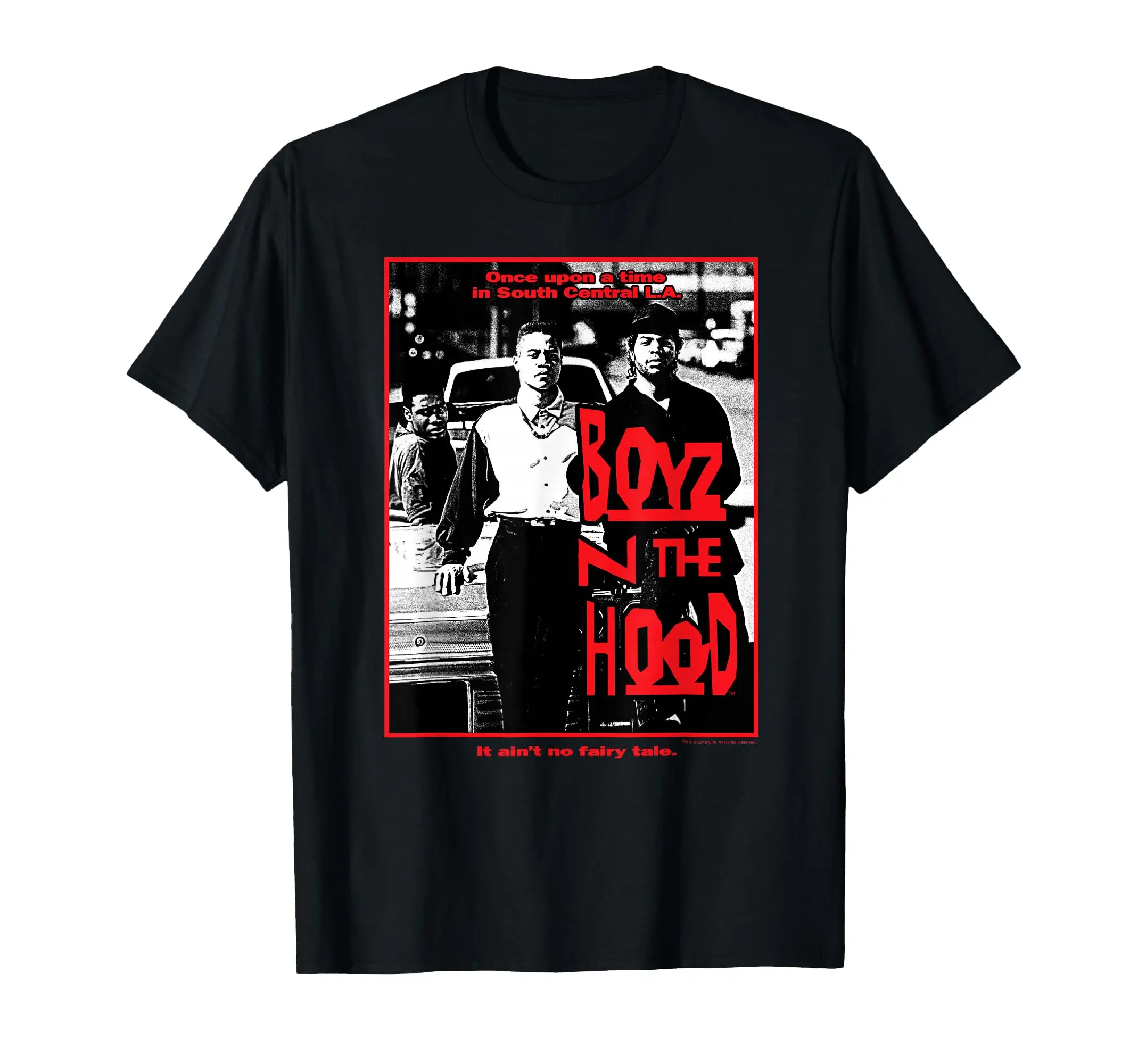 Boyz n the Hood It Ain't No خرافة تي شيرتات قصيرة الاكمام ملابس للرجال المتضخم الجرافيك تي شيرت الرجال Harajuku Y2K بلايز