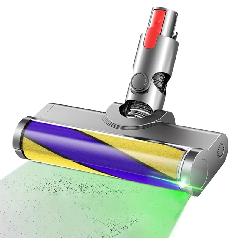 A44F-رولر فرشاة رئيس استبدال ل دايسون V7 V8 V10 V11 V15 أجزاء المكنسة الكهربائية الأرضية الصلبة مع ضوء الغبار الأخضر