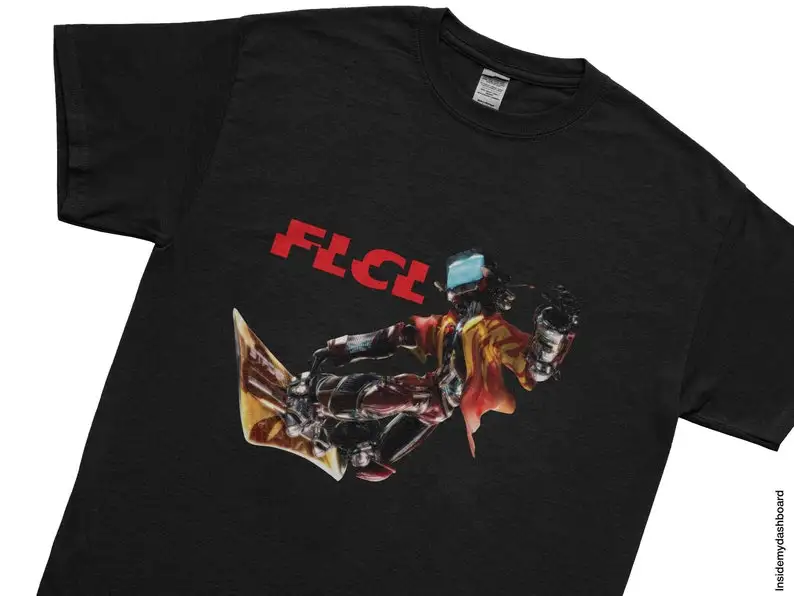 Футболка для серфинга FLCL Atomsk, Fooly Cooly, футболка FLCL, рубашка с аниме Furi Kuri, футболка FLCL Manga