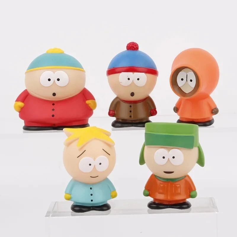 5/10Pcs/Set South Park Anime Figure The Stick of Truth Kenny McCormick Stan Marsh Cute Lovely Dolls American Band Ornaments Gift