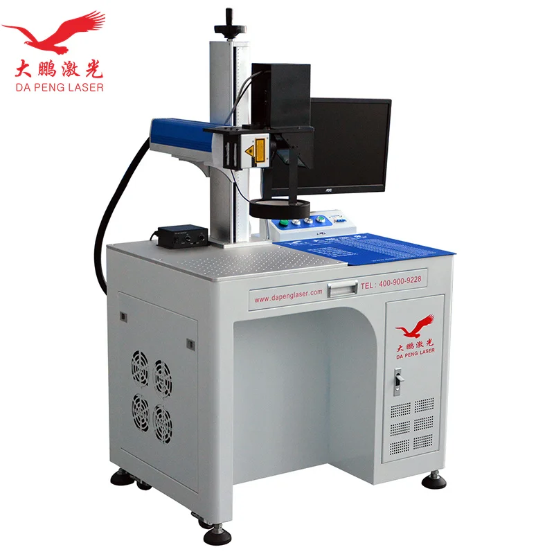 Visual Positioning Automatic Focus UV Online Flying Fiber Laser Marking Machines with Touch Screen Control Laser Marker
