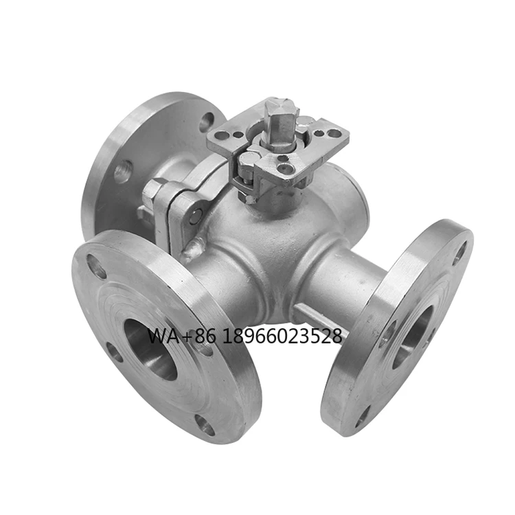 

DN32 1-1/4inch L /T Port 3-Way Flange Ball Valve with ISO5211 Mounting Pad