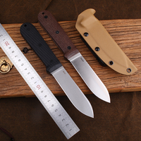 High Quality DC53 Steel Outdoor Fixed Straight Knife - Survival Camping Hunting Tactical Knife with Sheath, Sharp and Durable, S