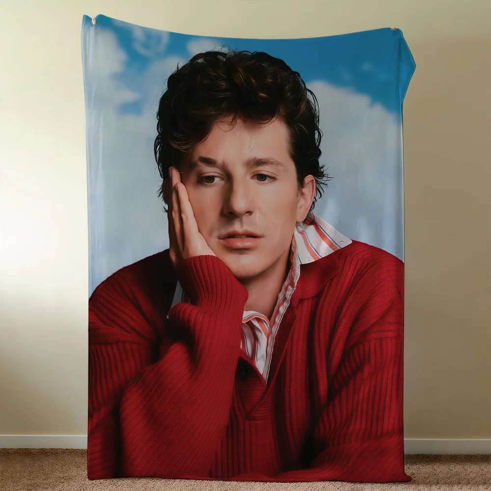 C-Charlie Puth Whatevers Clever Blanket Throw Super Cosy Plush Living Room Sofa Couch Childish Birthday Gifts