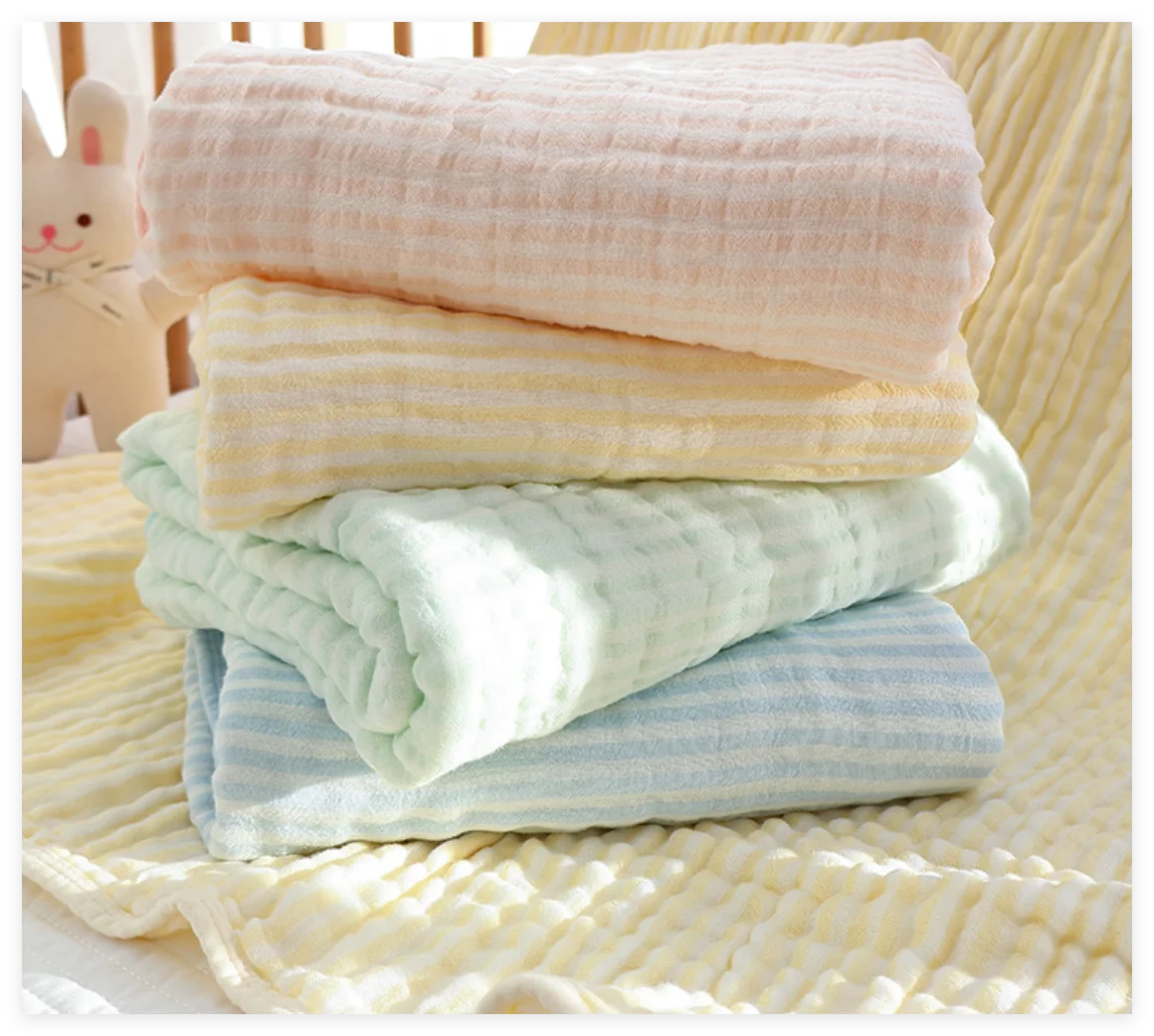 

Муслиновые пеленальные одеяла для новорожденных, 6-слойное хлопковое бамбуковое мягкое детское одеяло, одеяло для мальчиков и девочек, детское банное полотенце