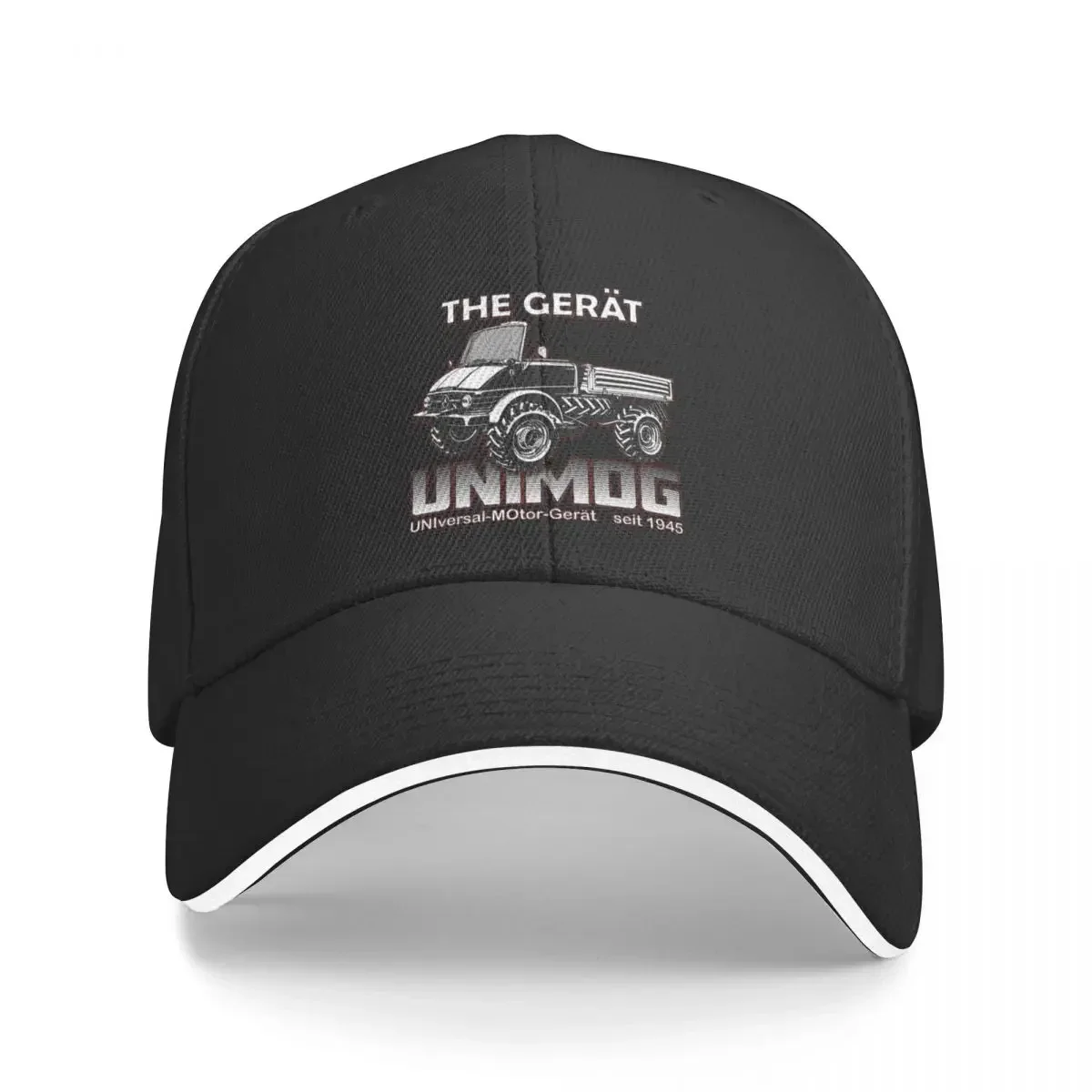 

THE GREAT UNIMOG (UNIversal-MOtor-Gert) - on black Baseball Cap Golf Cap Streetwear black Women's Beach Visor Men's