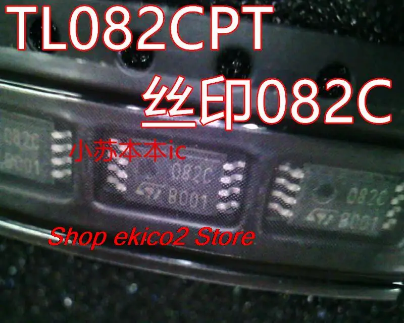 10pieces Original stock  TL082C TL082CPT TL082 082C TSSOP-8 SOP8