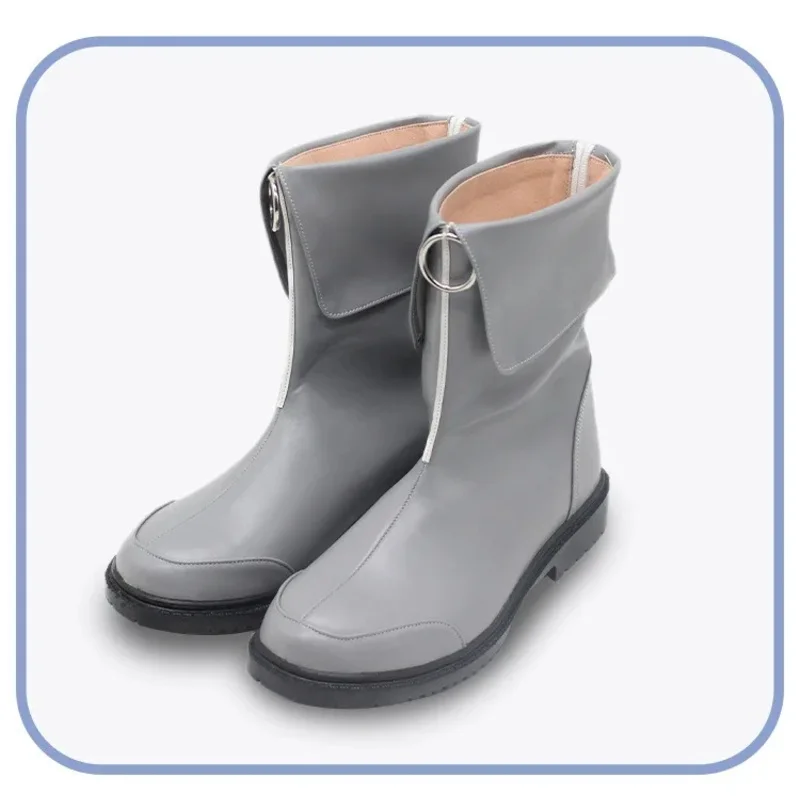 

CyGame PJSK Shinonome Akito Cosplay Shoes PU Leather Shoes Halloween Carnival Boots Props Custom Made